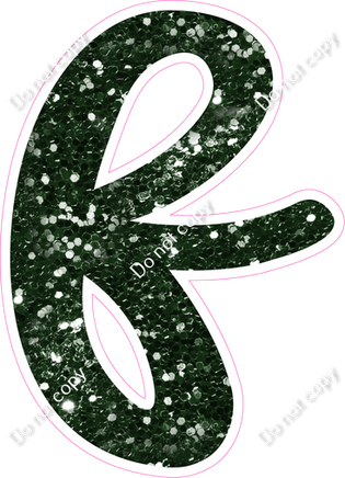 CU 23.5" Individuals - Hunter Green Sparkle f