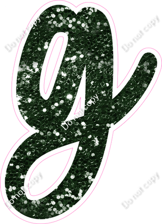 CU 23.5" Individuals - Hunter Green Sparkle g