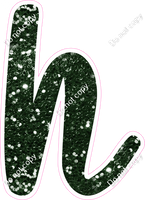 CU 23.5" Individuals - Hunter Green Sparkle h