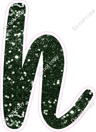 CU 23.5" Individuals - Hunter Green Sparkle h