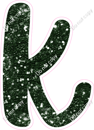 CU 23.5" Individuals - Hunter Green Sparkle k