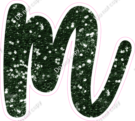 CU 23.5" Individuals - Hunter Green Sparkle m