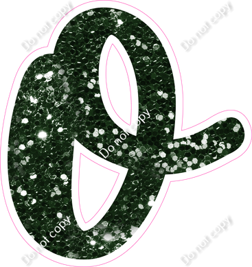 CU 23.5" Individuals - Hunter Green Sparkle o