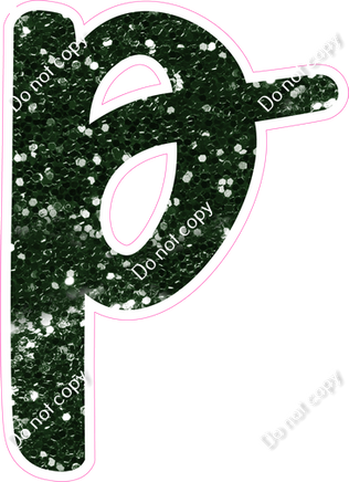 CU 23.5" Individuals - Hunter Green Sparkle p