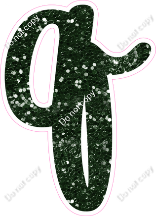 CU 23.5" Individuals - Hunter Green Sparkle q