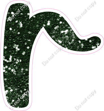 CU 23.5" Individuals - Hunter Green Sparkle r