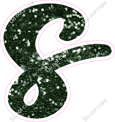 CU 23.5" Individuals - Hunter Green Sparkle s