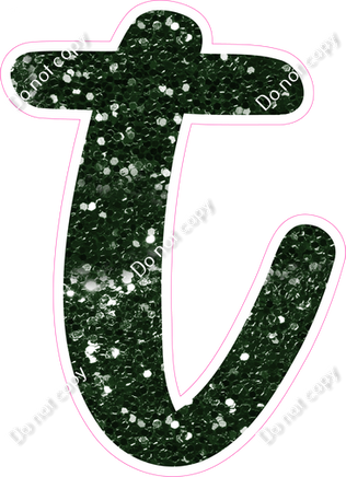 CU 23.5" Individuals - Hunter Green Sparkle t