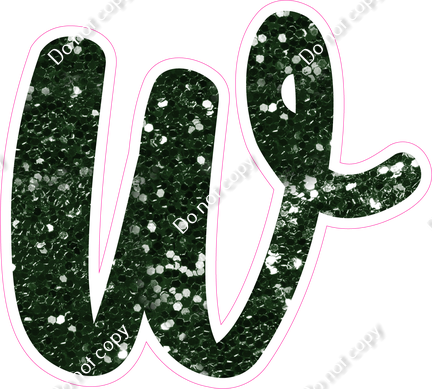 CU 23.5" Individuals - Hunter Green Sparkle w