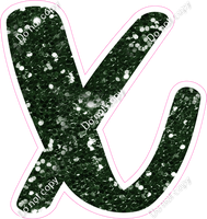 CU 23.5" Individuals - Hunter Green Sparkle x