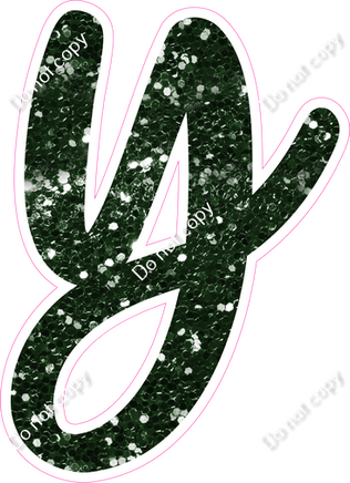 CU 23.5" Individuals - Hunter Green Sparkle y