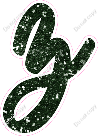 CU 23.5" Individuals - Hunter Green Sparkle z