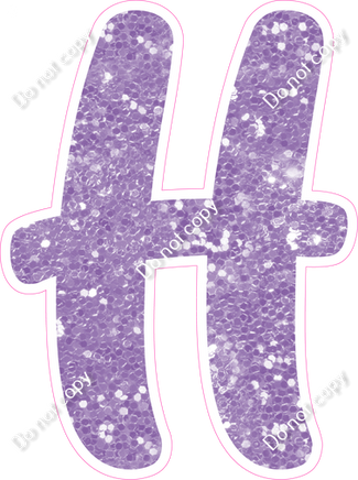 CU 23.5" Individuals - Lavender Sparkle H
