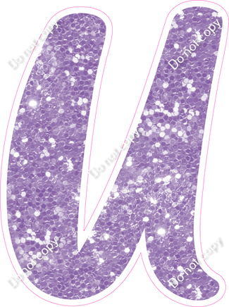 CU 23.5" Individuals - Lavender Sparkle U