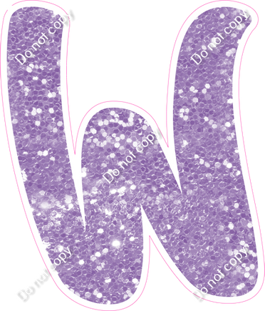 CU 23.5" Individuals - Lavender Sparkle W