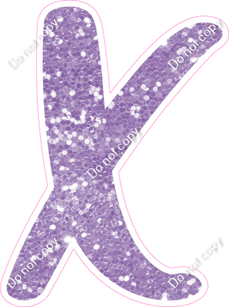 CU 23.5" Individuals - Lavender Sparkle X