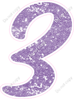 CU 23.5" Individuals - Lavender Sparkle 3