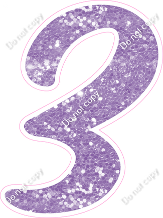 CU 23.5" Individuals - Lavender Sparkle 3