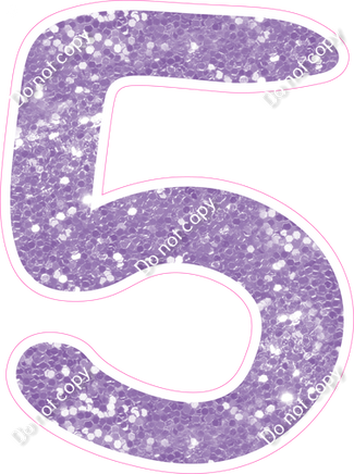 CU 23.5" Individuals - Lavender Sparkle 5