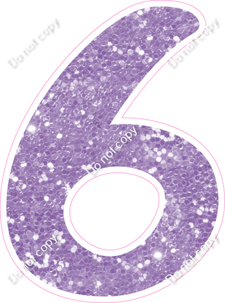 CU 23.5" Individuals - Lavender Sparkle 6