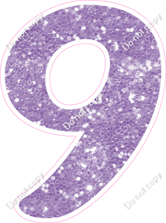 CU 23.5" Individuals - Lavender Sparkle 9