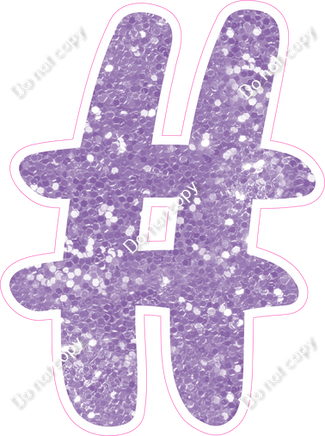 CU 23.5" Individuals - Lavender Sparkle #