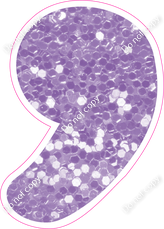 CU 23.5" Individuals - Lavender Sparkle Apostrophe