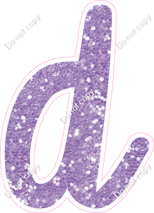 CU 23.5" Individuals - Lavender Sparkle d