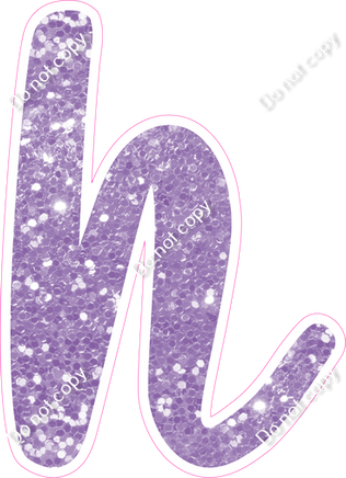 CU 23.5" Individuals - Lavender Sparkle h