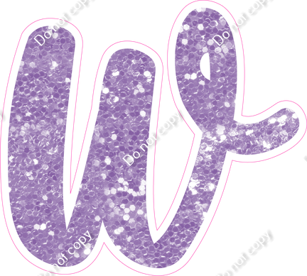 CU 23.5" Individuals - Lavender Sparkle w