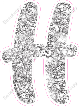 CU 23.5" Individuals - Light Silver Sparkle H