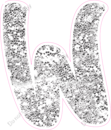 CU 23.5" Individuals - Light Silver Sparkle W