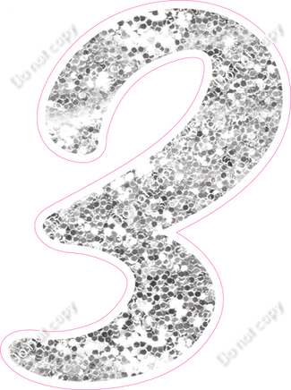 CU 23.5" Individuals - Light Silver Sparkle 3