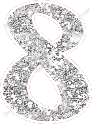 CU 23.5" Individuals - Light Silver Sparkle 8