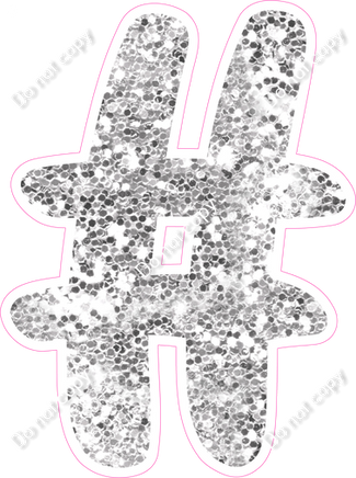 CU 23.5" Individuals - Light Silver Sparkle #