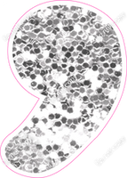 CU 23.5" Individuals - Light Silver Sparkle Apostrophe