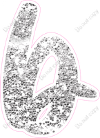 CU 23.5" Individuals - Light Silver Sparkle b