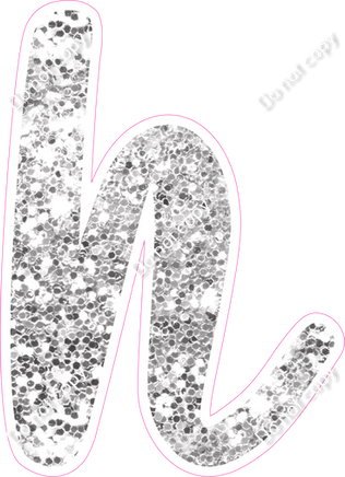 CU 23.5" Individuals - Light Silver Sparkle h