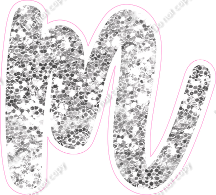 CU 23.5" Individuals - Light Silver Sparkle m