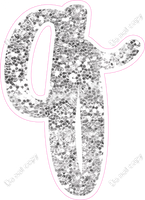 CU 23.5" Individuals - Light Silver Sparkle q