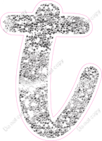 CU 23.5" Individuals - Light Silver Sparkle t