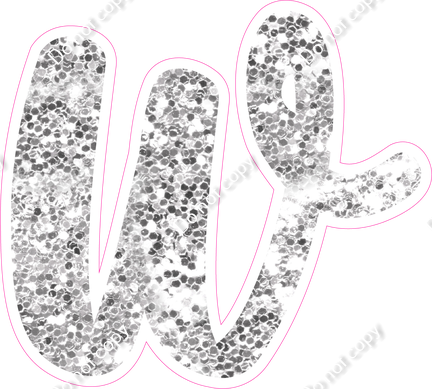 CU 23.5" Individuals - Light Silver Sparkle w