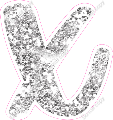 CU 23.5" Individuals - Light Silver Sparkle x