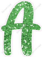 CU 23.5" Individuals - Lime Green Sparkle A