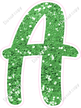 CU 23.5" Individuals - Lime Green Sparkle A