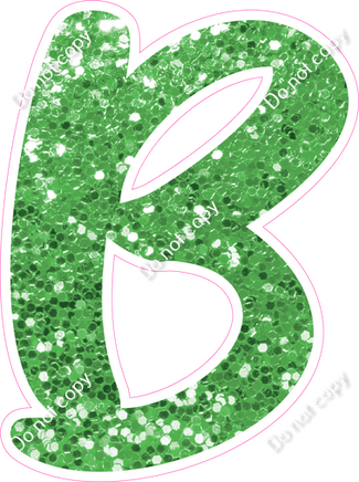 CU 23.5" Individuals - Lime Green Sparkle B