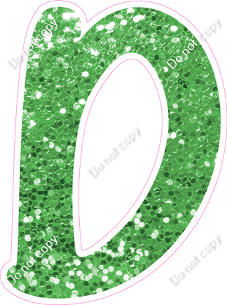 CU 23.5" Individuals - Lime Green Sparkle D