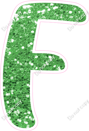 CU 23.5" Individuals - Lime Green Sparkle F