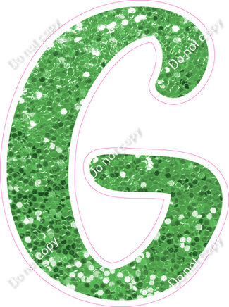 CU 23.5" Individuals - Lime Green Sparkle G