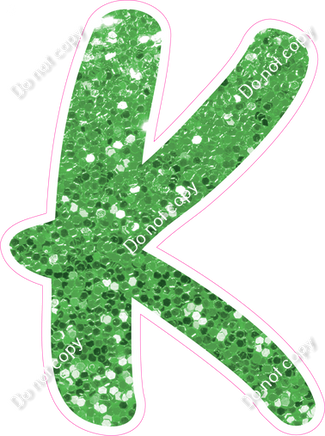 CU 23.5" Individuals - Lime Green Sparkle K